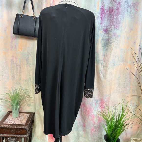 📌Calvin Klein Elegant Dress Split Sleeves with Decorative Cuff - Picture 2 of 16